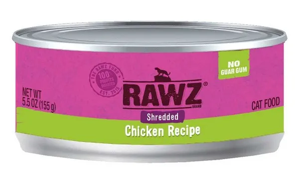 18/3 oz. Rawz Shredded Chicken - Food